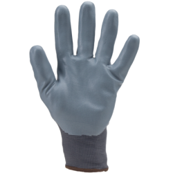 Gant 100% polyamide paume mousse de nitrile gris EN 420 EN 388