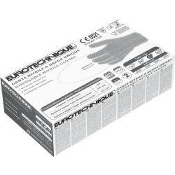 Gant à usage unique nitrile noir non poudré Boîte de 100