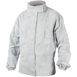 Veste de cuir croûte soudeur longueur 75 cm