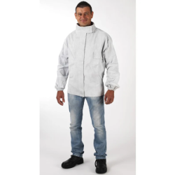 Veste de cuir croûte soudeur longueur 75 cm