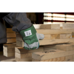 Gant Docker croûte de vachette double renfort paume index et pouce taille 10