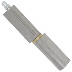 Paumelle à souder Soudaroc bouts plats axe acier avec graisseur longueur 120 mm