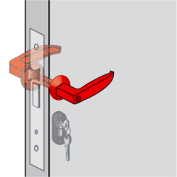 Béquille double réglable vis en bout en zamak 25/40