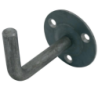 Support de rampe coudé chanfreiné à souder Torbel acier brut hauteur 55 mm profondeur 81 mm