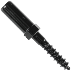 Goujon droit à vis cataphorèse diamètre 10 mm noir