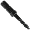 Goujon droit à vis cataphorèse diamètre 10 mm noir