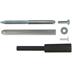 Ensemble de fixation démontable à la résine pour store jusqu'à 200 kg M10 - Acier - Sachet de 4