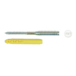 Vis sans tête Top Roc fixation menuiseries PVC avec capuchons - chevilles 8x68 fournies