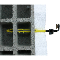 Arrêt de volet ISO pour isolation thermique extérieure Acier noir