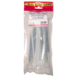 Embout mélangeur ING Fixations Sachet de 5 embouts + 5 rallonges