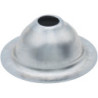 Rosace conique fixation plomberie Ø 32 mm Hauteur 14 mm - Acier zingué blanc - Sachet de 20