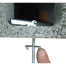 Bascule et rondelle Rapid M6 pour tige filetée dans matériaux creux - 20 kg max - boîte de 50