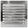 Grille d'aération à persiennes Intérieur ou extérieur Inox Autogyre