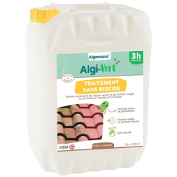 Traitement Algi-Vert sans biocide pour toiture, façade et terrasse