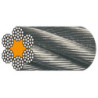Câble acier galvanisé 6 torons de 19 fils couronne de 25 mètres
