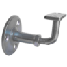Support de rampe coudé réglable à visser Torbel acier zingué blanc profondeur 84 à 94 mm