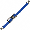 Sangle arrimage 50mm 9m TMU 2000 kg Bleu - 2 crochets doubles serrés CMU 4000 kg