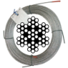 Câble acier galvanisé 7 torons de 7 fils diamètre 2 mm - couronne de 50 m