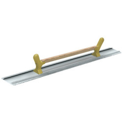 Règle à dresser Aluminium Taliaplast largeur 100 cm avec un côté lisse et un denté longueur 1 m