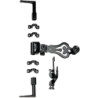 Sachet d'accessoires pour espagnolette Tubrain - Torbel - Aluminium - Noir