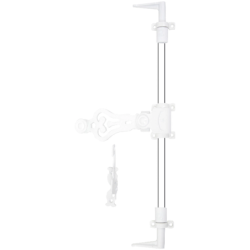 Sachet d'accessoires pour espagnolette Tubrain - Torbel - Aluminium - Blanc signalisation