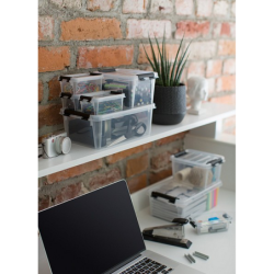 Boîte de rangement transparente empilable SmartStore Classic