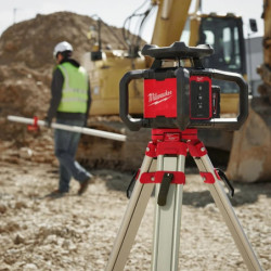 Lasers rotatifs M18 RLOH600-201C One key rouge horizontal 600M 18V 1 batterie 2Ah + chargeur coffret