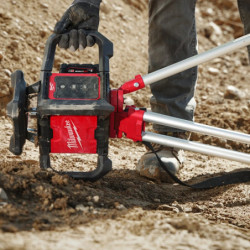 Lasers rotatifs M18 RLOH600-201C One key rouge horizontal 600M 18V 1 batterie 2Ah + chargeur coffret