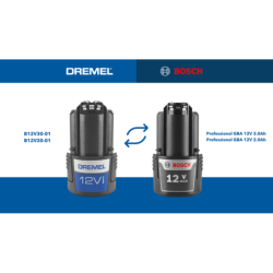 Dremel 8240 - outil rotatif multifonction avec batterie 12V 2Ah - 3 adaptations et 45 accessoires