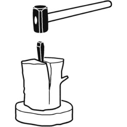 Masse avec manche droit tri-matière Bahco LS-MASSE-4FG longueur 900 mm 4,8 kg
