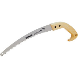 Scie arboricole à denture trempée Bahco 4211-11-6T avec poignée en bois lame de 280 mm