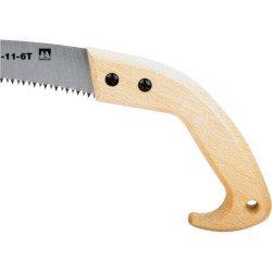 Scie arboricole à denture trempée Bahco 4211-11-6T avec poignée en bois lame de 280 mm