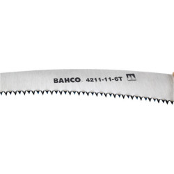 Scie arboricole à denture trempée Bahco 4211-11-6T avec poignée en bois lame de 280 mm